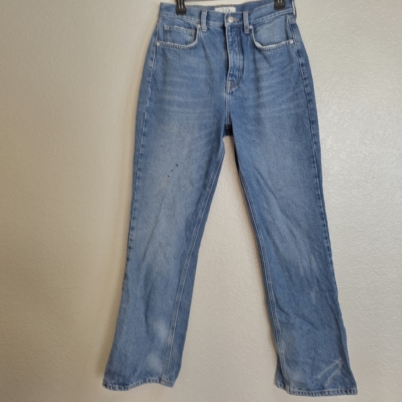 Free people we the free high rise mom fit paint splats button fly sz 29 - Picture 3 of 10